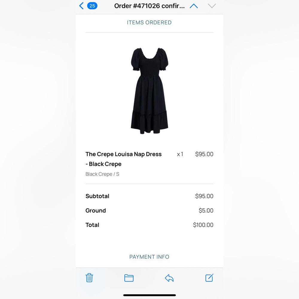 Hill house home black nap dress